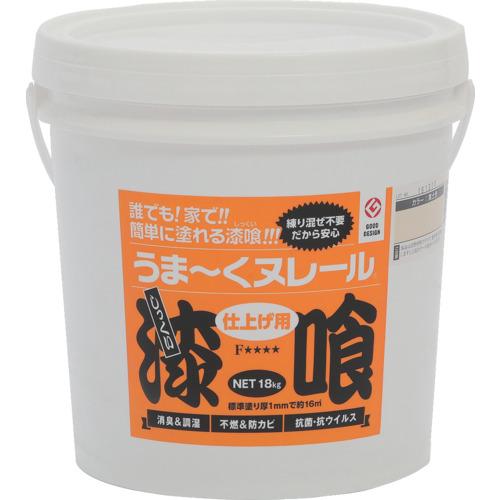 ■日本プラスター 建築・内装用壁材 漆喰うま~くヌレール 黄土色 18kg〔品番:12UN24〕【7044840:0】[店頭受取不可]