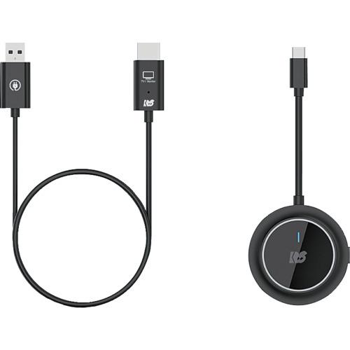 ■RATOC ワイヤレスHDMI送受信機(USB-C to HDMI)〔品番:RSWLHD2〕【7048302:0】[店頭受取不可]