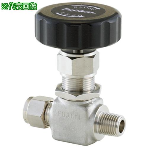 ■Fujikin SUS鋼製ニードルバルブ 16.2MPa PUH-916 ニューV-Lok継手3mmXR1/8〔品番:PUH91612BSHV〕【7048962:0】[送料別途見積り][法人・事業所限定][外直送][店頭受取不可]｜ホームセンターバロー　店