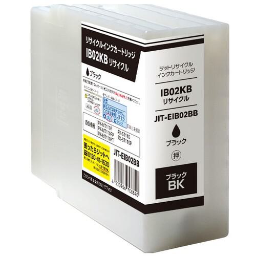 ■jit ジットリサイクルインクカートリッジ エプソン IB02KB対応 JIT-EIB02BB ブラック〔品番:JITEIB02BB〕【7056457:0】[送料別途見積り][掲外取寄][店頭受取不可]