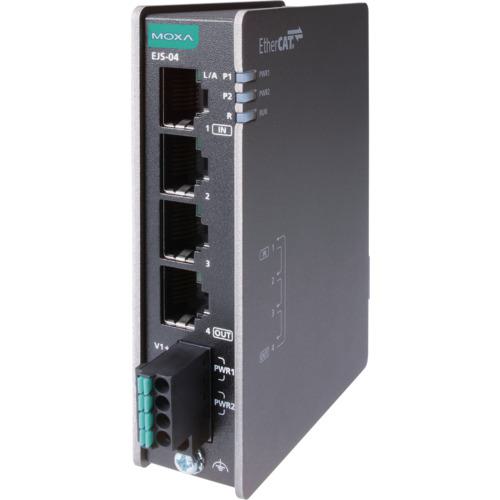 ■MOXA 4ポート産業用EtherCATジャンクション〔品番:EJS04〕【7069808:0】[送料別途見積り][法人・事業所限定][掲外取寄][店頭受取不可]｜ホームセンターバロー　店