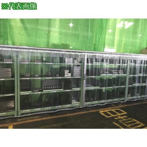 ■岡田 中型間仕切ポールセット(D30用)片開セット 2.5m〔品番:90AS25N〕【7070216:0】[送料別途見積り][法人・事業所限定][外直送][店頭受取不可]｜ホームセンターバロー　店
