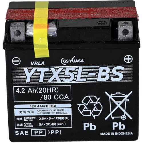 ■スーパー工業 バッテリ YTX5L-BS〔品番:04000489〕【7072286:0】[送料別途見積り][法人・事業所限定][外直送][店頭受取不可]