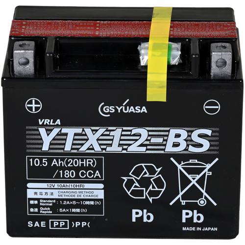 ■スーパー工業 バッテリ YTX12-BS〔品番:04000487〕【7072817:0】[送料別途見積り][法人・事業所限定][外直送][店頭受取不可]