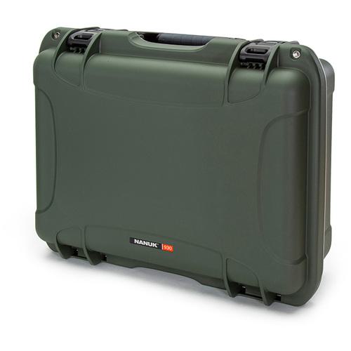 ■タカチ 防水キャリングケース(カラーバージョン) NKシリーズ 外形寸法間口500×奥行405×高さ191mm オリーブグリーン 内装スポンジフォームなし〔品番:NK930OL〕【7077701:0】[送料別途見積り][法人・事業所限定][直送][店頭受取不可]