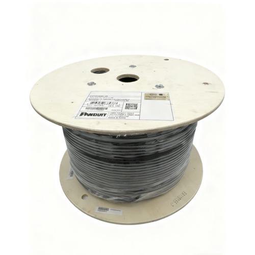 ■PANDUIT カテゴリ6AUTPケーブル 黒 PUC6AHD04BL-EG 6.2mm×305m〔品番:PUC6AHD04BLEG〕【7078577:0】[送料別途見積り][法人・事業所限定][掲外取寄][店頭受取不可]