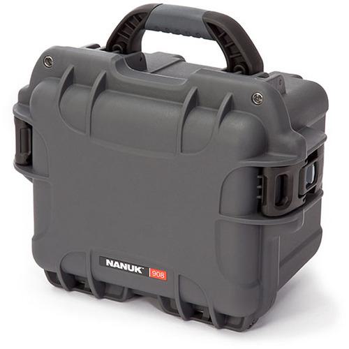 ■タカチ 防水キャリングケース(カラーバージョン) NKシリーズ 外形寸法間口318×奥行249×高さ203mm グラファイトグレー 内装スポンジフォーム付き〔品番:NK908GS〕【7079353:0】[送料別途見積り][法人・事業所限定][直送][店頭受取不可]