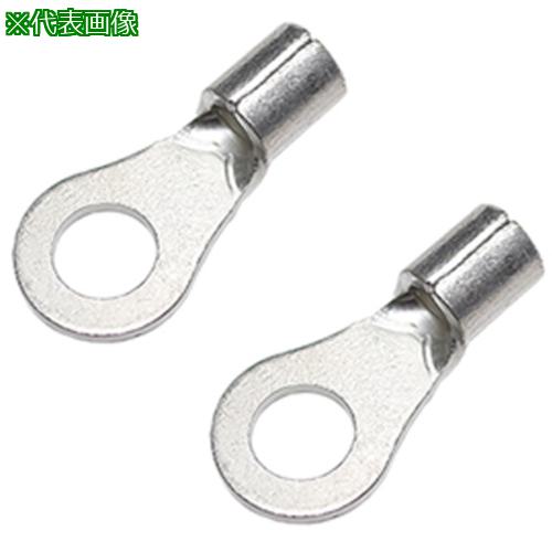■NIKKI 裸圧着端子 R型 100個入 スタッド径M8 外寸15.0mm〔品番:NRNB38〕【7080556:0】[送料別途見積り][掲外取寄][店頭受取不可]