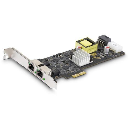 ■StarTech ネットワークアダプターカード/2ポート/2.5Gbps/PCIe x2/Intel I225-V/PoE+/LANカード〔品番:PR22GIPNETWORKCARD〕【7085068:0】[法人・事業所限定][直送元][店頭受取不可] 38,539円