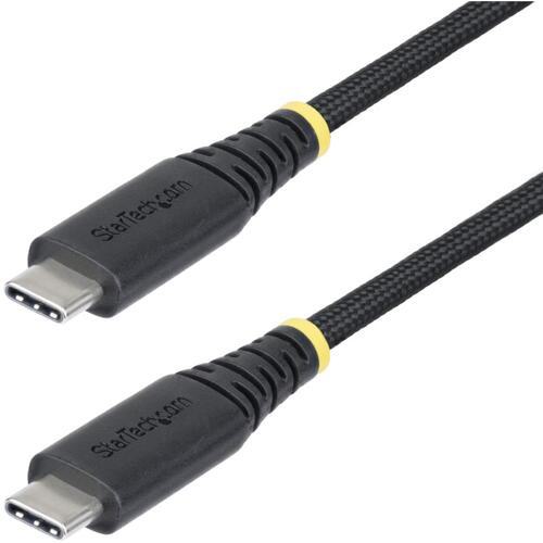 ■StarTech USB-Cケーブル/2m/USB 2.0/Type-C/240W 5A/USB-IF/ブラック/高速充電 データ転送〔品番:S2CEPR2MUSBCABLE〕【7085069:0】[法人・事業所限定][直送元][店頭受取不可]