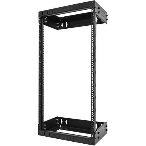 ■StarTech サーバーラック/オープンフレーム/壁掛け型/19インチ/21U/2ポスト/奥行30.5cm~50.8cm/耐荷重90kg〔品番:RACK21U20WALLOA〕【7086589:0】[法人・事業所限定][直送元][店頭受取不可]｜ホームセンターバロー　店