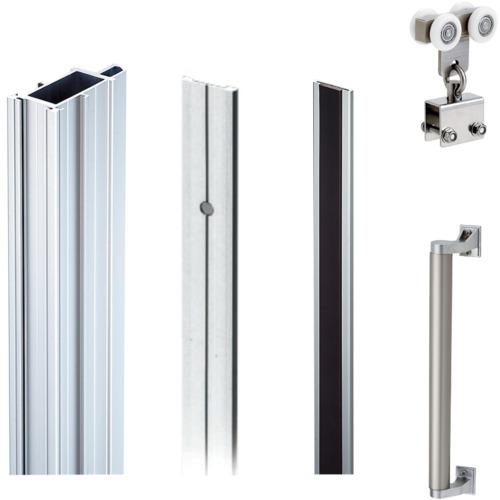 ■岡田 大型間仕切ポールセット SG用 両開セット 2.5m〔品番:97NW25N〕【7088018:0】[送料別途見積り][法人・事業所限定][外直送][店頭受取不可]｜ホームセンターバロー　店