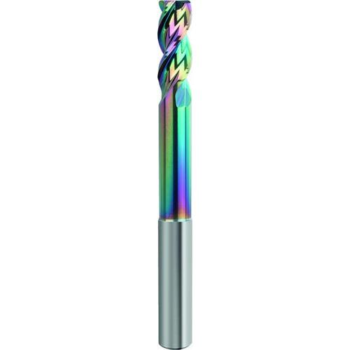 ■GUHRING アルミ用3枚刃高能率エンドミル エクストラロング Carbo+コート コーナーR付き 5mm RE:0.2mm〔品番:82565.002〕【7088133:0】[送料別途見積り][法人・事業所限定][掲外取寄][店頭受取不可]