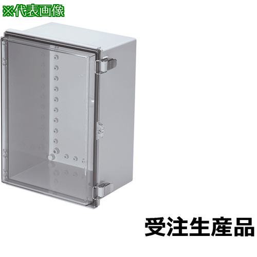 ■タカチ UL認証 防水・防塵開閉式ポリカ-ボネートプラボックス BC-Cシリーズ 180×350×250mm〔品番:BCCTP253518〕【7093214:0】[送料別途見積り][法人・事業所限定][直送][店頭受取不可]
