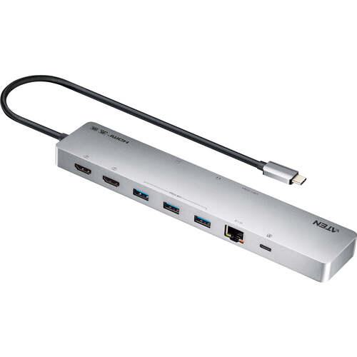 ■ATEN 11-in-1 USB-C マルチポート ドッキングステーション 100W電源パススルー対応 〔品番:UH3240〕【7094874:0】[送料別途見積り][掲外取寄][店頭受取不可]