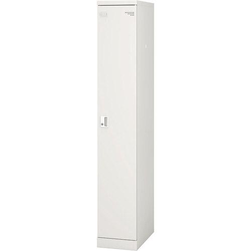 ■IRIS スチールロッカー SLタイプ シリンダー錠/1人用 ホワイト〔品番:SL01CW〕【7096663:0】[送料別途見積り][法人・事業所限定][外直送][店頭受取不可]