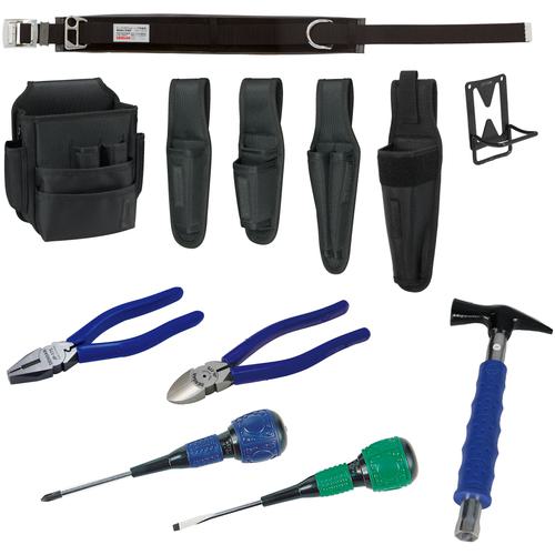 ■JEFCOM 新人道具12点セット〔品番:SJT12SETB〕【7124484:0】[送料別途見積り][掲外取寄][店頭受取不可]｜ホームセンターバロー　店