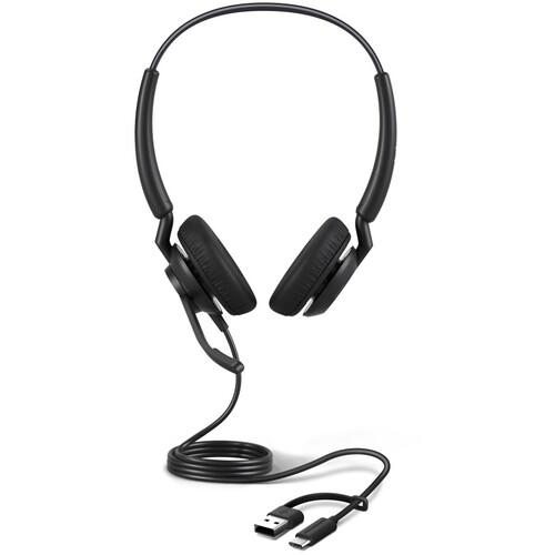 ■Jabra USB 両耳ヘッドセット Jabra Engage 40 Inline Link MS Stereo USB C/A〔品番:4099413269〕【7126550:0】[法人・事業所限定][直送元][店頭受取不可]