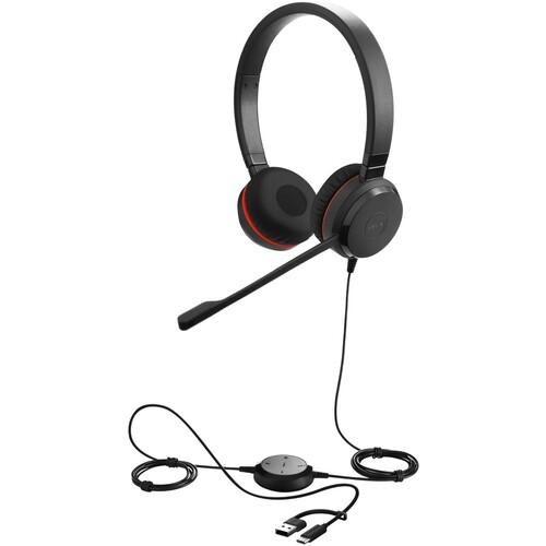 ■Jabra USB 両耳ヘッドセット Jabra Evolve 30 II Stereo MS USB C/A〔品番:5399823369〕【7126570:0】[法人・事業所限定][直送元][店頭受取不可]