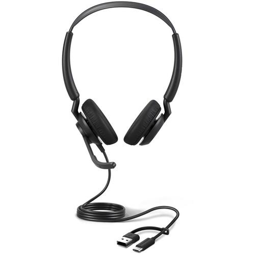 ■Jabra USB 両耳ヘッドセット Jabra Engage 50 II Link MS Stereo USB C/A〔品番:50992992169〕【7128042:0】[法人・事業所限定][直送元][店頭受取不可]