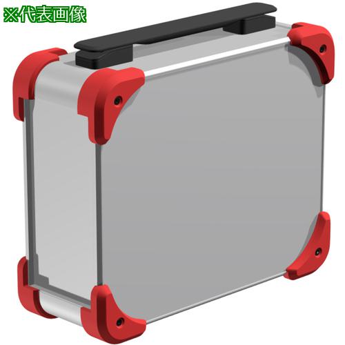 ■タカチ コーナーガード付キャリングケース AUGHシリーズ 111×438×308mm シルバー/レッド/ブラック〔品番:AUGH993043SRB〕【7129984:0】[法人・事業所限定][直送元][店頭受取不可]