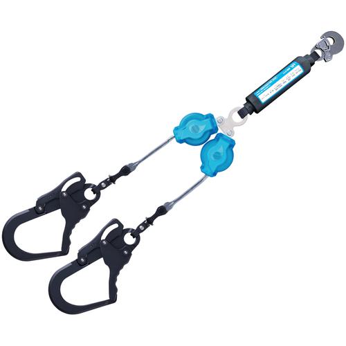 ■KH 超軽量ダブル巻取り式ランヤード ルクアス マリンブルー〔品番:W6TGLB17〕【7136551:0】[送料別途見積り][法人・事業所限定][掲外取寄][店頭受取不可]｜ホームセンターバロー　店