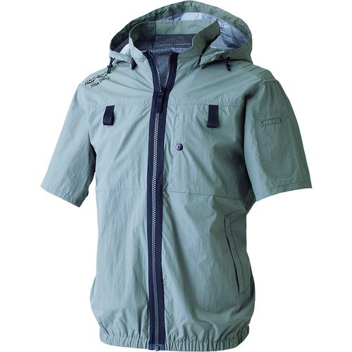 ■山真製鋸 冷却着 アイスマンハイバックウェア半袖セット L・グレー L〔品番:IHHGYLSET〕【7138972:0】[送料別途見積り][法人・事業所限定][外直送][店頭受取不可]