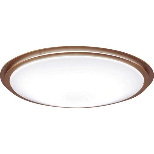 ■Panasonic LEDシーリングライト 12畳用 調光・調色 木製枠(チェリー調)〔品番:LGC51148K〕【7140148:0】[送料別途見積り][掲外取寄][店頭受取不可]