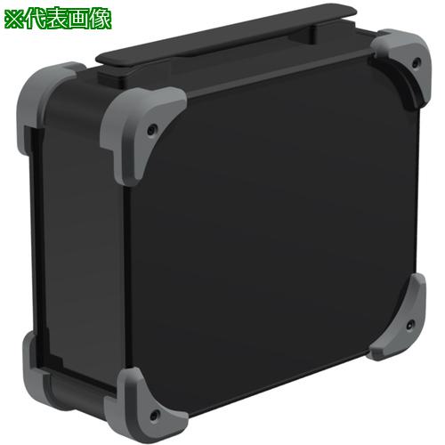 ■タカチ コーナーガード付キャリングケース AUGHシリーズ 縦258×横208mm ブラック/グレー/ブラック〔品番:AUGH2662025BGB〕【7142028:0】[法人・事業所限定][直送元][店頭受取不可]
