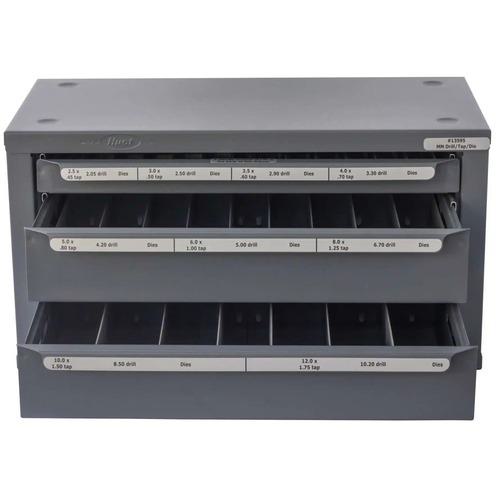 ■ヒューイット タップ&ドリル&ダイス専用キャビネット〔品番:13595〕【7147304:0】[法人・事業所限定][直送元][店頭受取不可]