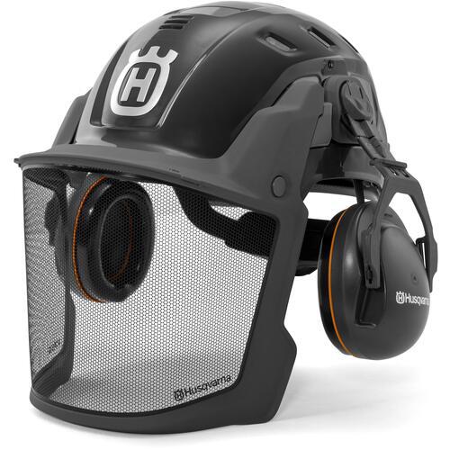 ■Husqvarna 林業用防護ヘルメット ヘルメットテクニカル グレー〔品番:537644603〕【7151348:0】[送料別途見積り][法人・事業所限定][外直送][店頭受取不可]