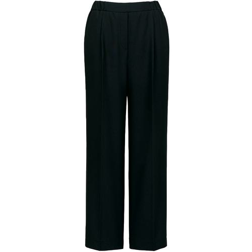 ■GROW ワイドパンツ レディース オフィス 事務服 ブラック 09〔品番:GPAL2610B909〕【7152626:0】[送料別途見積り][掲外取寄][店頭受取不可]