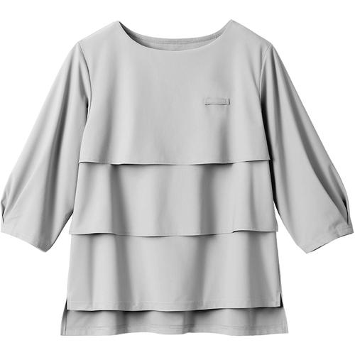 ■GROW カットソー 七分袖 レディース 事務服 ライトグレー 5L〔品番:GCSL2609B15L〕【7154175:0】[送料別途見積り][掲外取寄][店頭受取不可]｜ホームセンターバロー　店