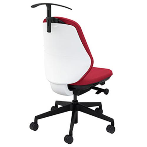 ■NAIKI ワークチェアー(肘なし) トートバック TBE型 パーシアンレッド×ホワイト〔品番:TBE510FHPRE〕【7161039:0】[送料別途見積り][法人・事業所限定][掲外取寄][店頭受取不可]
