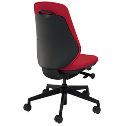 ■NAIKI ワークチェアー(肘なし) トートバック TBE型 パーシアンレッド×ブラック〔品番:TBEB512FPRE〕【7161308:0】[送料別途見積り][法人・事業所限定][掲外取寄][店頭受取不可]