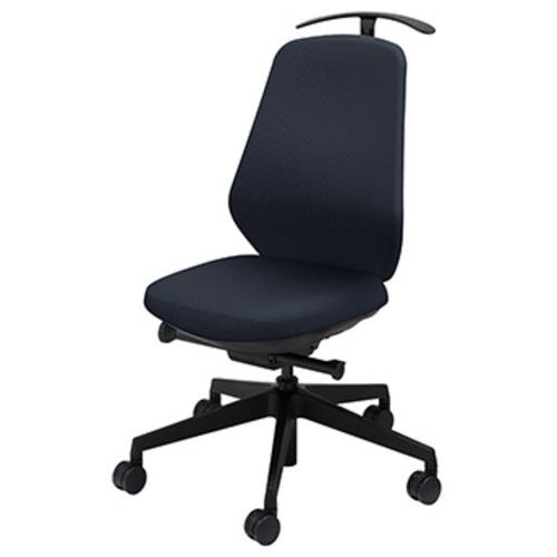 ■NAIKI ワークチェアー(肘なし) トートバック TBE型 ミックスブラック×ブラック〔品番:TBEB512FHPMBK〕【7161342:0】[送料別途見積り][掲外取寄][店頭受取不可]