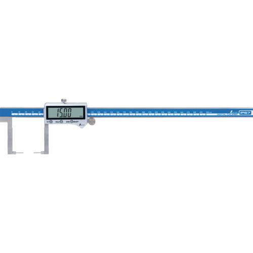 ■シンワ デジタルノギス ネック測定 300mm 防塵防水〔品番:19838〕【7164376:0】[店頭受取不可]