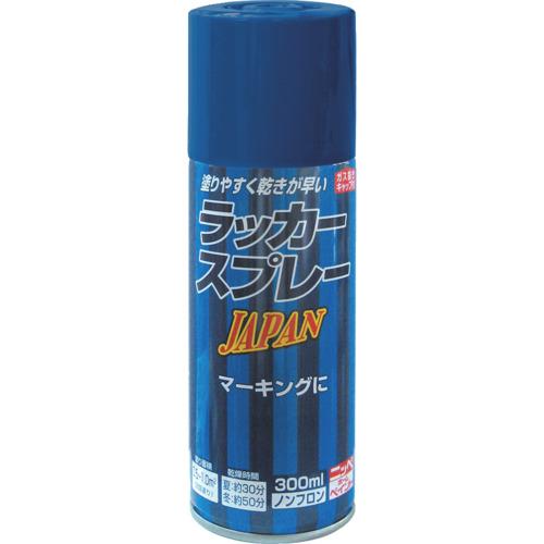 ■ニッぺ 【まとめ買い】 ラッカースプレー JAPAN 300ml ブルー 12本入〔品番:4976124900785〕【7165525:0】[店頭受取不可]