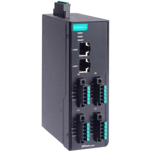 ■MOXA 産業オートメーション用DINレール4ポートシリアルデバイスサーバーアイソレーション〔品番:NPORTIA5450IG2T〕【7171665:0】[送料別途見積り][法人・事業所限定][掲外取寄][店頭受取不可]