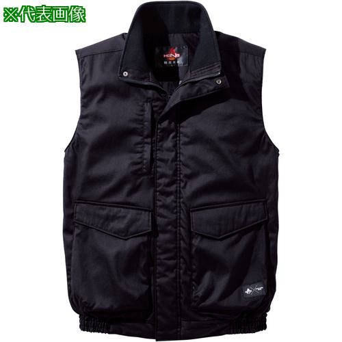 ■HONO 難燃軽防寒ベスト 8L ブラック〔品番:41998L20〕【7172857:0】[送料別途見積り][掲外取寄][店頭受取不可]