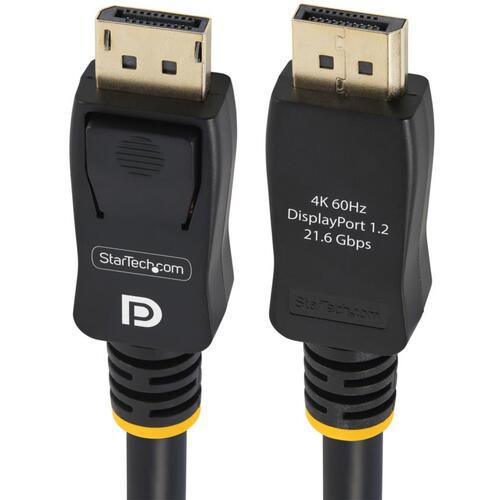 ■StarTech DisplayPort 1.2 ケーブル/4.6m/10本入り/4K60Hz/VESA/DPオス - DPオス/ブラック〔品番:DISPLPORT15L10PK〕【7173713:0】[法人・事業所限定][直送元][店頭受取不可]