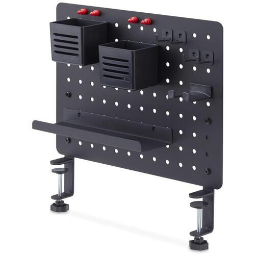 ■StarTech ペグボード/クランプ式/420x320mm/部品付属/ブラック/有孔パネル デスク上収納 パンチングボード〔品番:1612BDESKPEGBOARD〕【7173719:0】[法人・事業所限定][直送元][店頭受取不可]