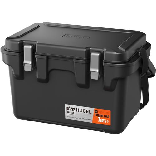 ■IRIS 211175 HUGEL 真空断熱クーラーボックス 20L チャコールグレー〔品番:VITC20RHA〕【7186391:0】[店頭受取不可]｜ホームセンターバロー　店