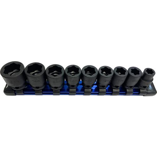 ■BONDHUS ツイストソケット エキストラクター 六角ボルト&ナット用 8-19mm〔品番:33197〕【7188006:0】[送料別途見積り][掲外取寄][店頭受取不可]