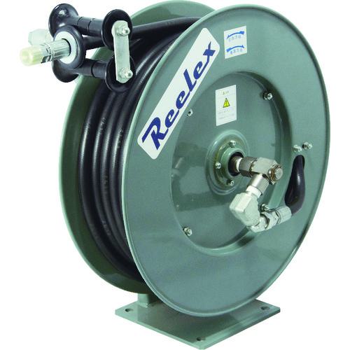 ■Reelex 高圧グリス用ホースリール 21MPa 内径9.5mm&times;15m〔品番:ORP915F210〕【7220626:0】[法人・事業所限定][外直送元][店頭受取不可]｜ホームセンターバロー　店