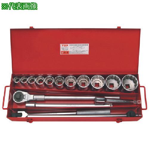 ■TOP ソケットレンチセット 差込角19.0mm 16点〔品番:SWS611M〕【7234368:0】[送料別途見積り][掲外取寄][店頭受取不可]