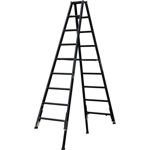 ■アルインコ 軽量伸縮専用脚立KARU-BK 天板高さ2.59~2.88m〔品番:KARU300BK〕【7246108:0】[法人・事業所限定][直送元][店頭受取不可]