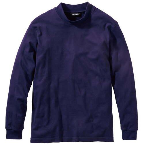 ■HONO 難燃長袖ハイネックシャツ 4L ネイビー〔品番:413.4L.1〕【7300419:0】[送料別途見積り][掲外取寄][店頭受取不可]