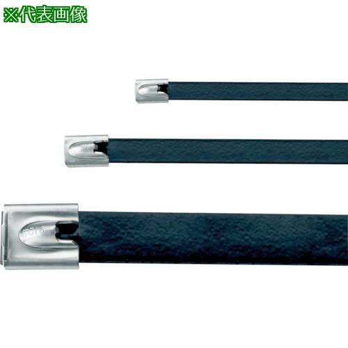 ■PANDUIT MLTタイプ フルコーティングステンレススチールバンド SUS316 黒 幅16.1mm 長さ754mm 50本入り〔品番:MLTFC8SHLP316〕【7311303:0】[店頭受取不可]｜ホームセンターバロー　店