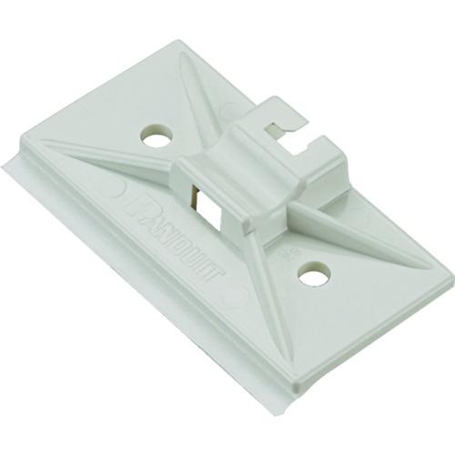 ■PANDUIT マウントベース型 結束バンドスナップイン固定具 シロ 100個入〔品番:SMSAC〕【7315554:0】[店頭受取不可]